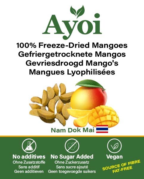 Freeze-Dried Mango (Nam Dok Mai) 15g – 100% Fruit Snack | Ayoi