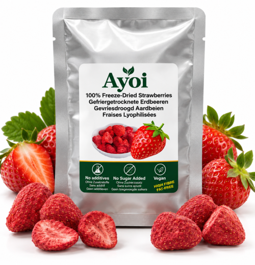 Freeze-Dried Strawberry 15g – 100% Fruit Snack | Ayoi